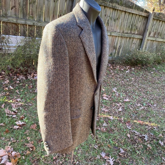 Harris Tweed Alexander London Gray Wool Sport Coat 52 - Picture 6 of 17